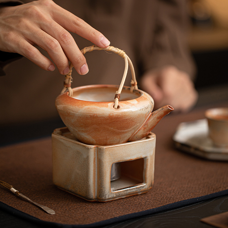 Ấm trà ấm thay đổi nhiệt độ lò sưởi Shiino, đế ấm trà pha trà, đế trà cách nhiệt nến gia dụng, phụ kiện bộ trà