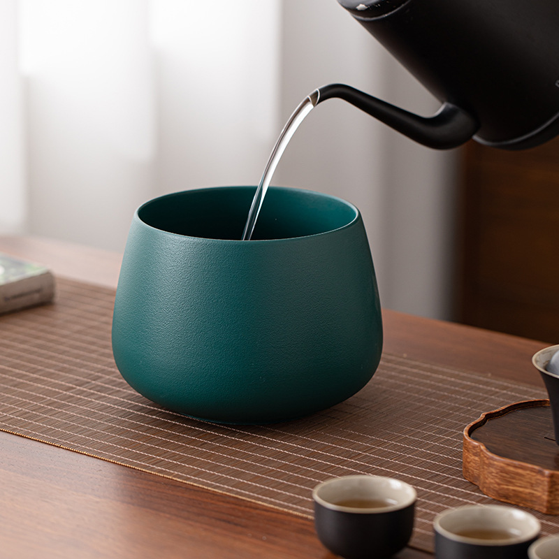 Thùng xỉ trà không gian sâu thùng xỉ trà gia dụng thùng đựng nước cốc rửa dụng cụ trà dung tích lớn thùng đựng nước thải bát đựng trà chậu đựng trà