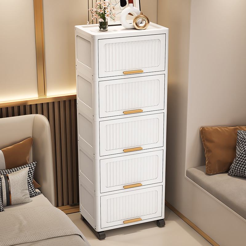 Đồ chơi nhà bếp kiểu ngăn kéo lật rộng 40-50, đồ ăn nhẹ và đồ lặt vặt, Tủ lưu trữ di động, lưu trữ nhiều tầng