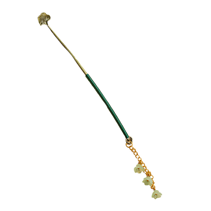 Tua rua lọc trà đạo cụ trà tinh tế retro di động treo muỗng cà phê muỗng cà phê muỗng trà