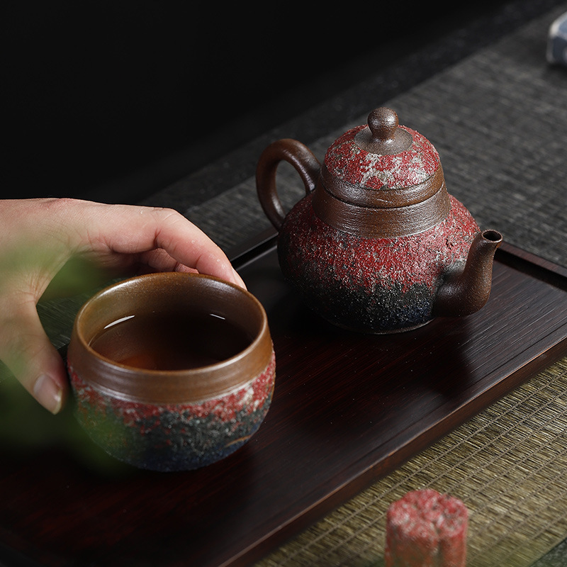 Bộ trà Kung Fu cổ điển, cốc chủ sở hữu, bình gốm vẽ mỏ đá, Lin Sihuai, bậc thầy thủ công, thiết kế ban đầu, tách trà cá nhân