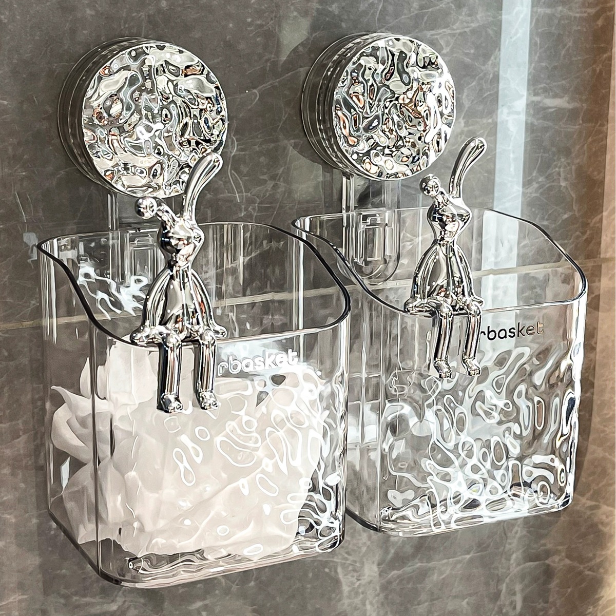 Cốc hút, khăn rửa mặt bỏ đi, hộp đựng đồ treo tường, giá để đồ, khăn lau mặt, giá để đồ, giỏ treo phòng tắm