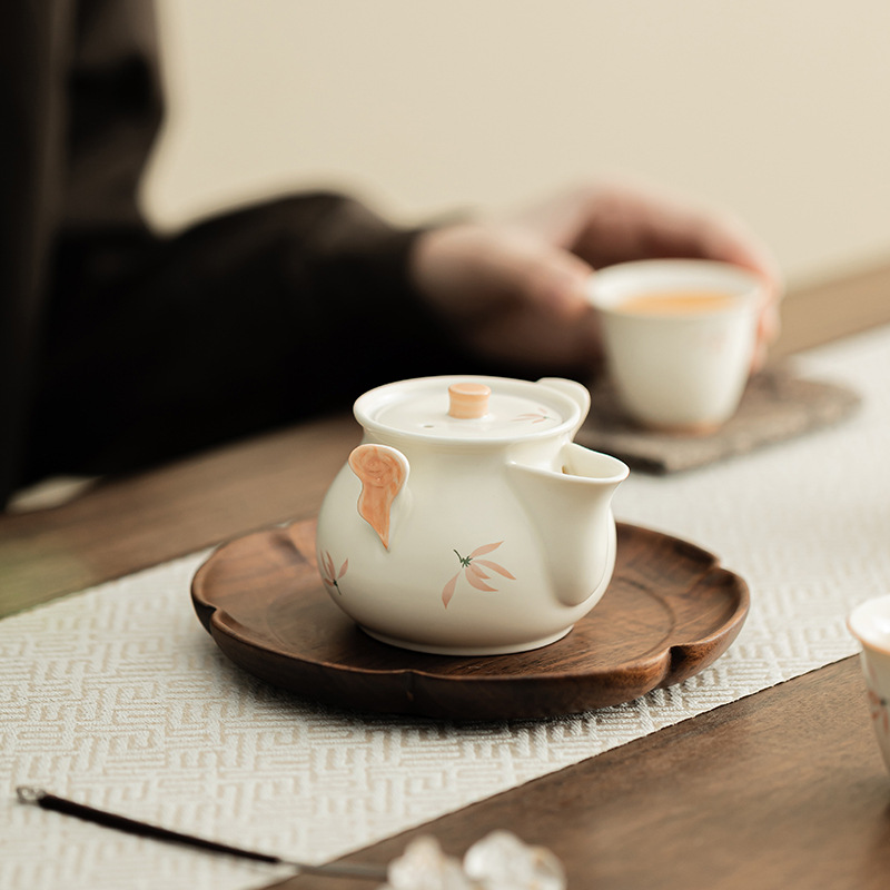 Chuông gió phong lan Ấm cầm tay đám mây tốt lành gốm sứ gia dụng dụng cụ pha trà Kung Fu Trung Quốc dụng cụ pha trà lọc tay không nóng