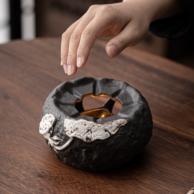 Wama gió sen hương ấm bếp trà nến đế sưởi ấm bếp pha trà Ấm thủ công Bộ trà ấm Bộ trà ấm