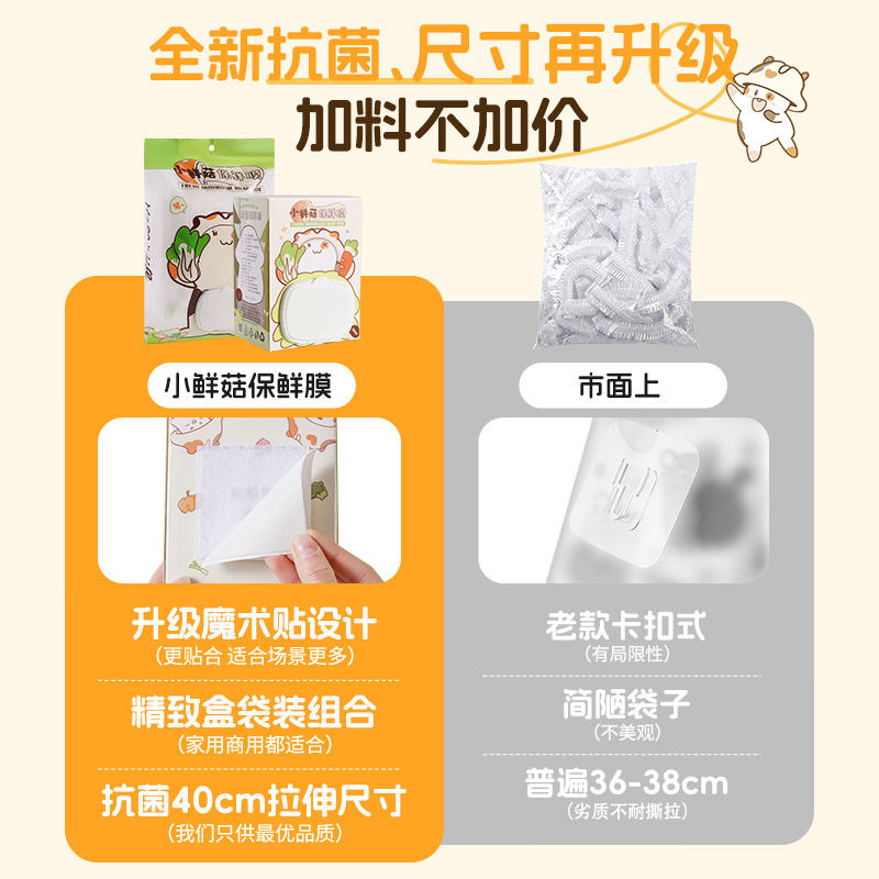 Bọc màng bọc thực phẩm dùng một lần có thể tháo rời treo tường, bọc thức ăn thừa chuyên dụng cấp thực phẩm, bọc nắp bát tủ lạnh gia dụng