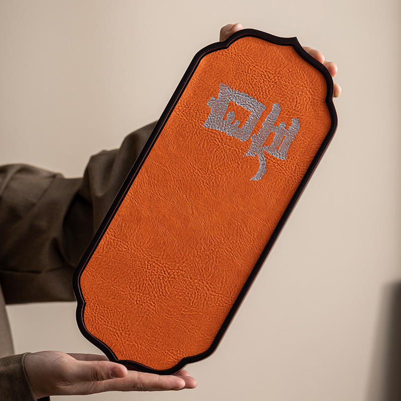 Khay pha khô thấm nước khay pha trà nhanh Khô Dụng cụ pha trà Kung Fu đơn giản kiểu Trung Quốc Khay trà du lịch xách tay gia dụng khay hình chữ nhật