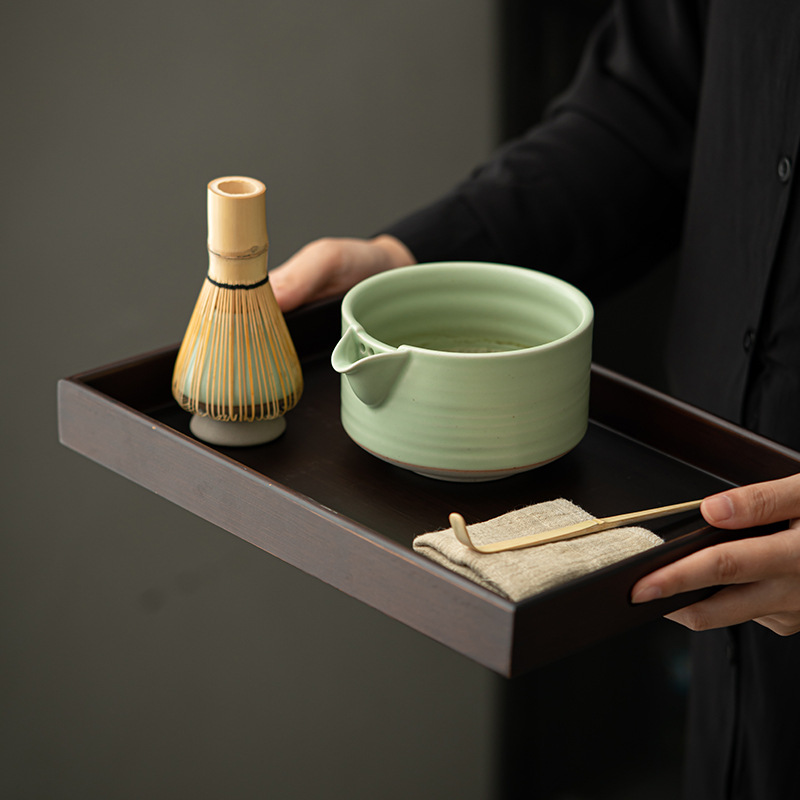 Bát matcha kiểu Nhật, dụng cụ đặt trà thời nhà Tống, thìa trà matcha, phụ kiện trộn trà đạo Baibenli trà Baixi