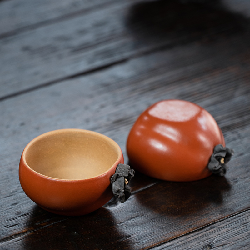 Bán buôn Yixing Zisha Master Cup, Persimmon, Tea Cup, Bionic, Mọi thứ, Ruyi Cup, Hoa, Bộ trà, Cốc đơn, Bát trà