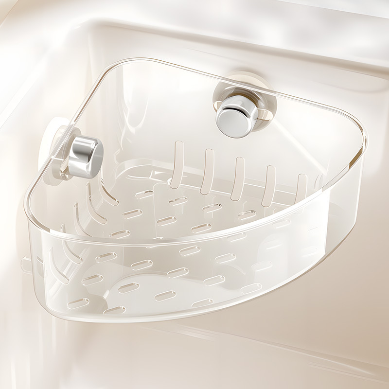 Giá để đồ góc chậu rửa chén âm bàn, có giá đỡ, giỏ treo, giỏ đựng bông lau, bông rửa chén, rổ thoát nước bằng thép