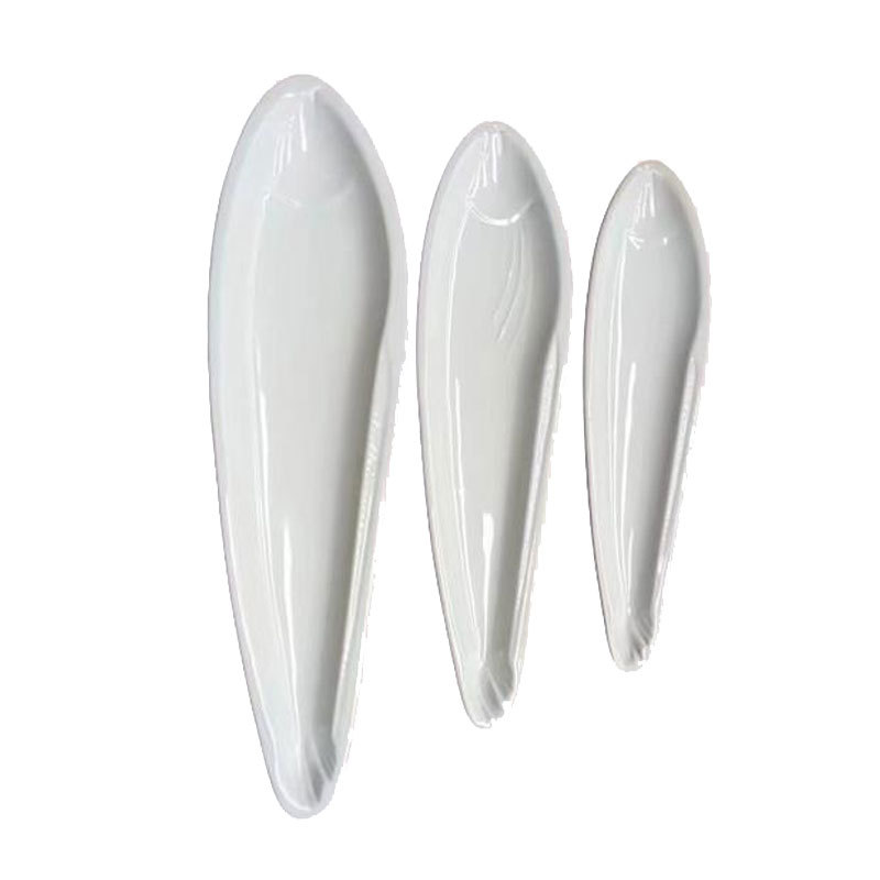 Khách sạn gốm sứ cá nóc đĩa Cá thu đao trang trại sáng tạo bất thường cá thu đao hình đặc biệt đĩa Cá hấp trắng tinh khiết đặc biệt