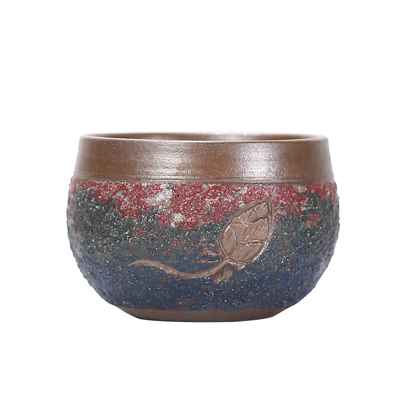 Bộ trà Kung Fu cổ điển, cốc chủ sở hữu, bình gốm vẽ mỏ đá, Lin Sihuai, bậc thầy thủ công, thiết kế ban đầu, tách trà cá nhân