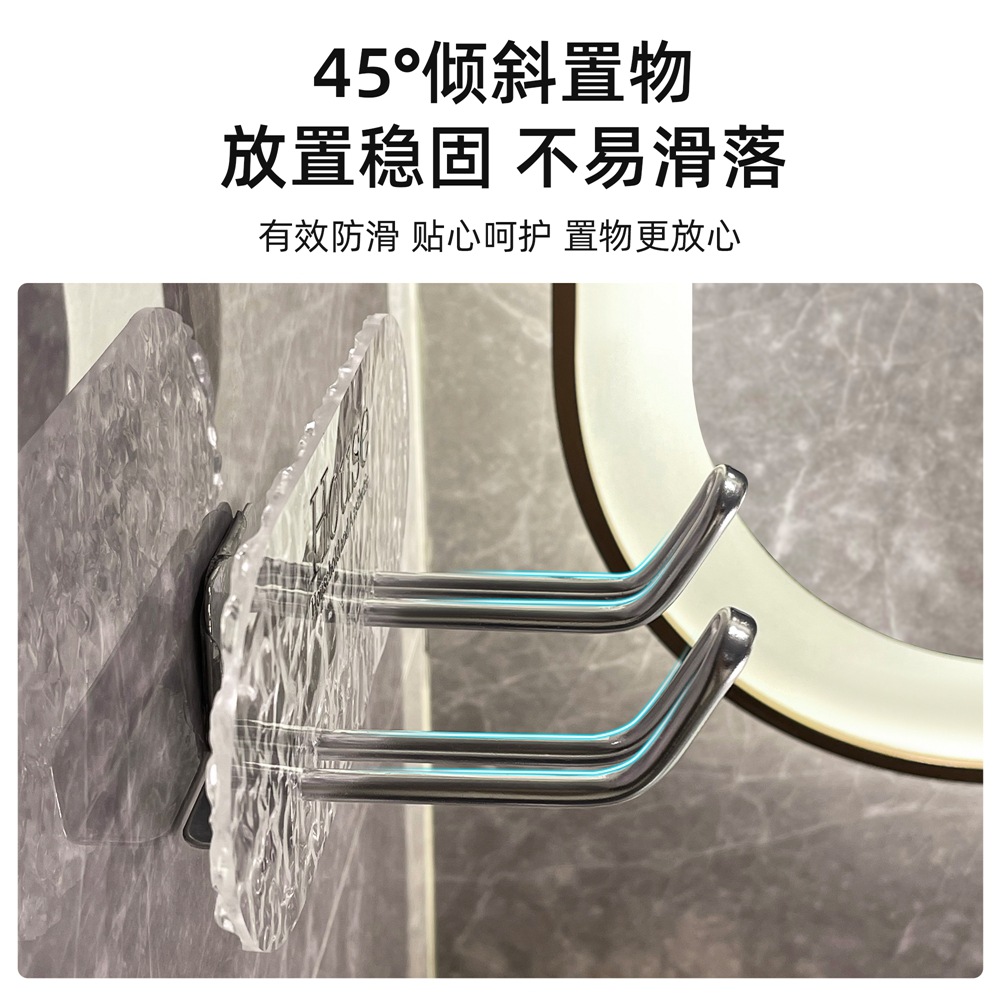 Giá đỡ máy sấy tóc Acrylic cho phòng tắm gia dụng không đục lỗ Giá để đồ Dyson treo tường máy sấy tóc để đồ