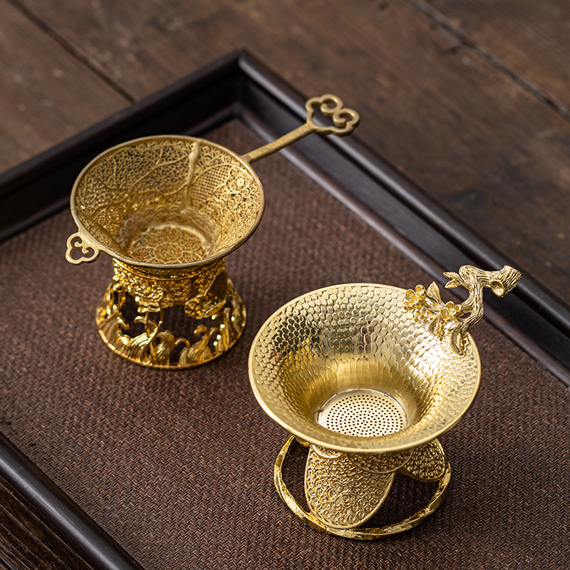 Lưới lọc trà bằng đồng thau nguyên chất lưới lọc trà lưới lọc trà Phụ Kiện Bộ lọc trà Bộ lọc trà cao cấp tạo tác pha trà