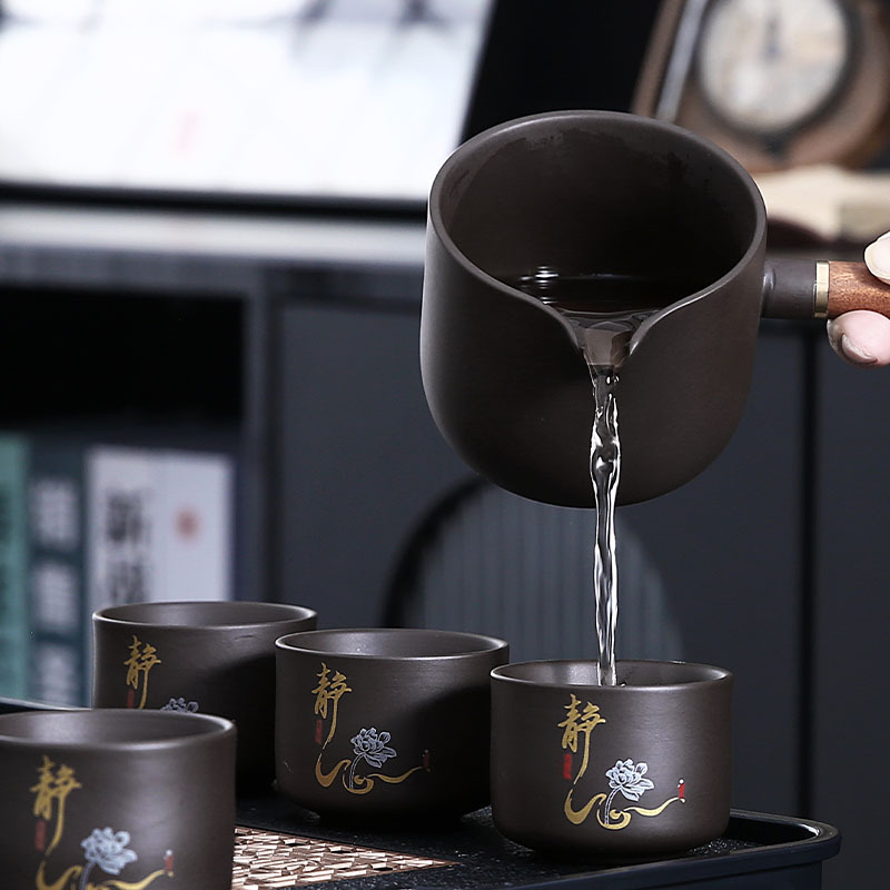 Bộ ấm trà Kung Fu Tử Sa 2025 ấm trà gốm sứ pha trà văn phòng phòng phòng khách gia dụng hộp quà cao cấp