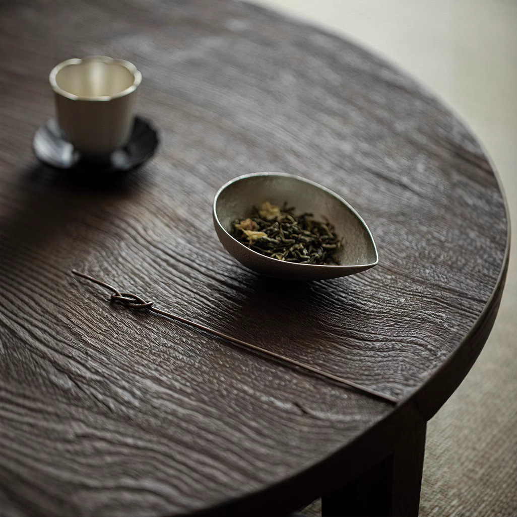 Đồ pha trà nhỏ thủ công thiếc nguyên chất hoa văn búa sen trà cổ điển máy pha trà dụng cụ pha trà đạo kim trà thìa trà số