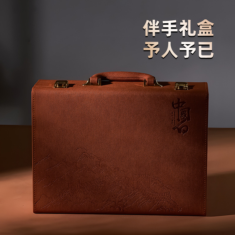 Guo Zhibao Ice Jade Sứ Kung Fu Bộ Trà Nhà Hoàn Chỉnh Ấm Trà Hộp Quà Tặng Cao Cấp Cho Quà Tặng Văn Phòng
