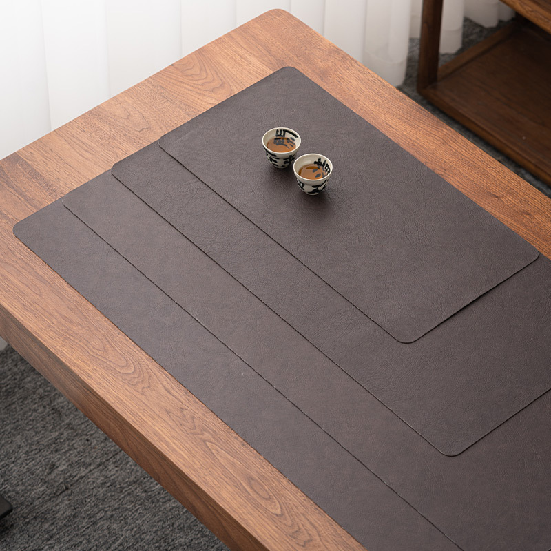 Khăn trải bàn trà bằng da không thấm nước phong cách Trung Quốc hiện đại Khăn trải bàn trà không thấm nước bằng da đơn giản
