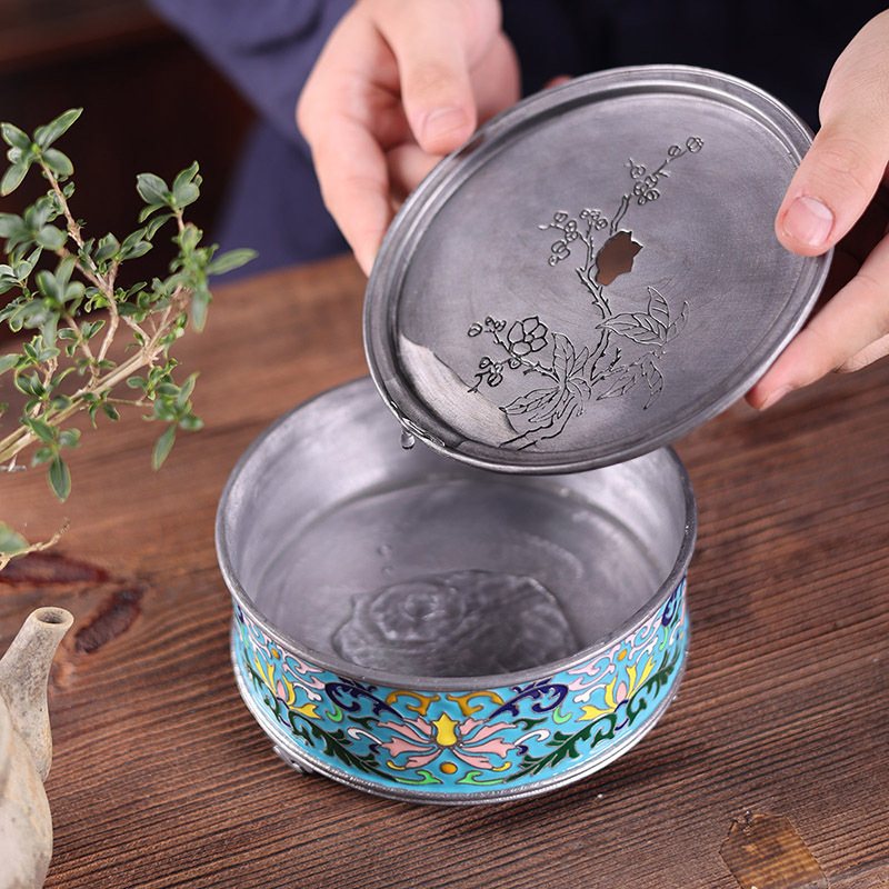 Bán buôn Ấm Phong Cách Trung Quốc phong cách Trung Quốc bảo quản nước tráng men gia dụng khay trà khô Khay trà nhỏ khay trà khay trà Phụ Kiện Bộ trà