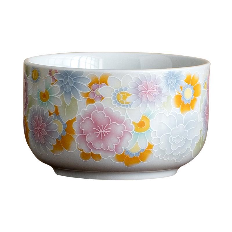 Cốc thiền Vạn Hoa tráng men cổ cốc trà bộ trà gốm sứ Trung Quốc cốc chủ nhân cốc trà trà trà Kung Fu cốc trà đơn trà