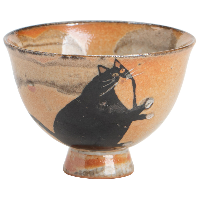 Cốc nấu ăn thay đổi Zhiye Cat Qingzun Cốc trà Kung Fu Gốm Sứ Cổ Điển Thủ Công Nhật Bản Cốc trà ngon Cốc Chủ Nhỏ Cốc đơn