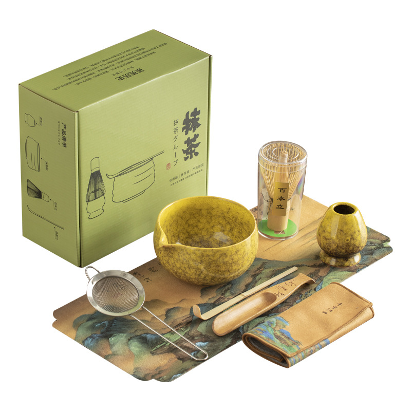 Đặc biệt xuyên biên giới cho lò nung Nhật Bản, bộ matcha Baibenli, máy đánh trứng, dụng cụ matcha, bình trà, bộ trà đặt hàng thời nhà Tống