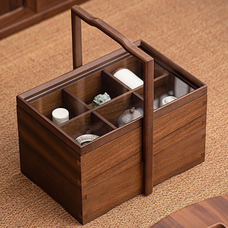 Hộp đựng đồ gỗ đặc, Đĩa hoa quả khô, đĩa ăn vặt, hộp giải khát, hộp cầm tay óc chó, hộp đựng đồ chống bụi để bàn, Hộp trang sức