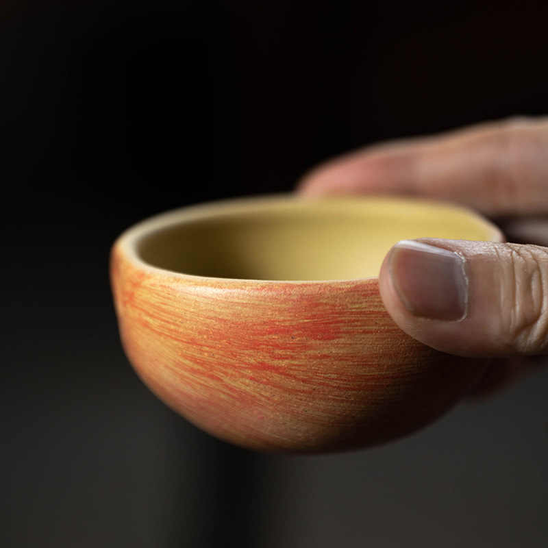 Cốc chủ nhân táo cát tím Nghi Hưng cốc trà hoa táo sinh học Bộ trà Bát trà thủ công mỹ nghệ trái cây bình an