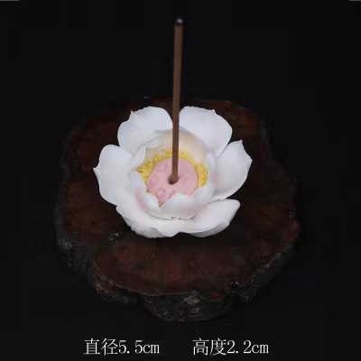 Đồ trang trí lư hương hoa sen thiền gia dụng