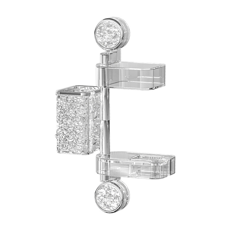 Giá để máy sấy tóc cốc hút, giá treo máy sấy tóc xoay đa chức năng không đục lỗ, giá treo máy sấy tóc treo tường phòng tắm