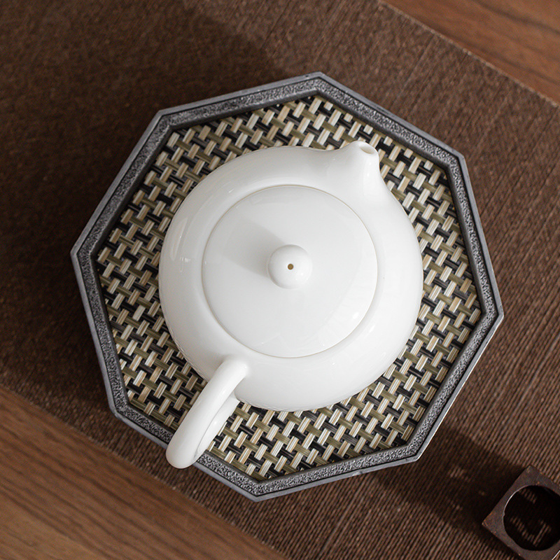 Dehua mỡ cừu ngọc Sứ Trắng Xishi gốm sứ Kung Fu ấm trà đơn trà đá Trà đen cần gấp dụng cụ pha trà