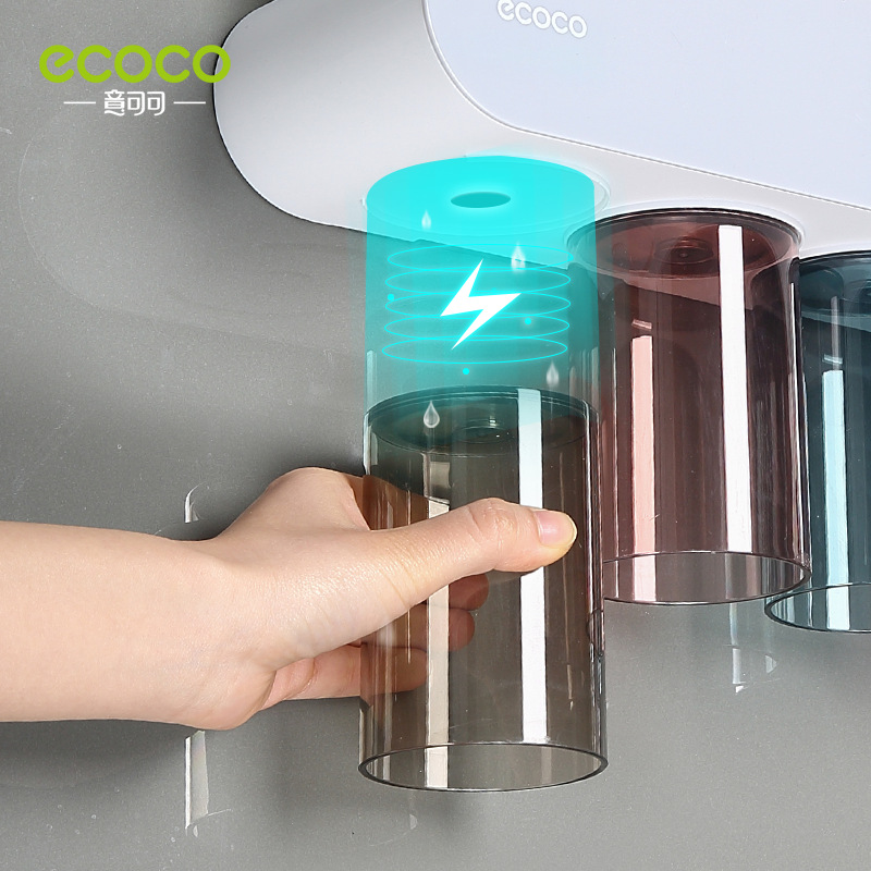 Giá để bàn chải đánh răng Giá Treo Tường cốc đựng nước súc miệng gia đình giá đựng cốc đánh răng dụng cụ đánh răng không đục lỗ bằng điện giá treo