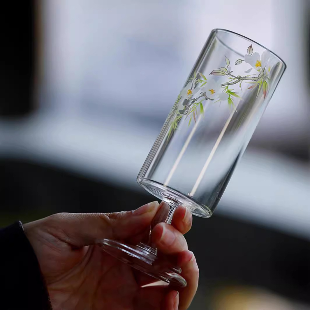 Trà Xanh Borosilicat cao tách nếm trà thủy tinh chiết xuất lạnh dụng cụ trà Kung Fu chịu nhiệt