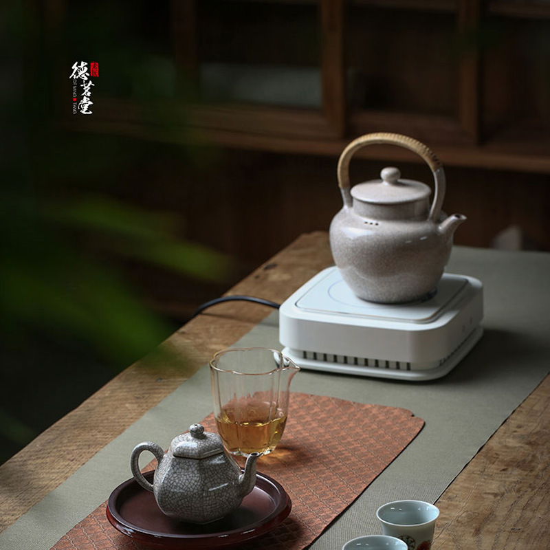 Demingtang Maoyan ba thế hệ bếp gốm điện thông minh không ồn gia dụng nhỏ mini nồi sắt đun trà bếp lò nướng đối lưu ánh sáng