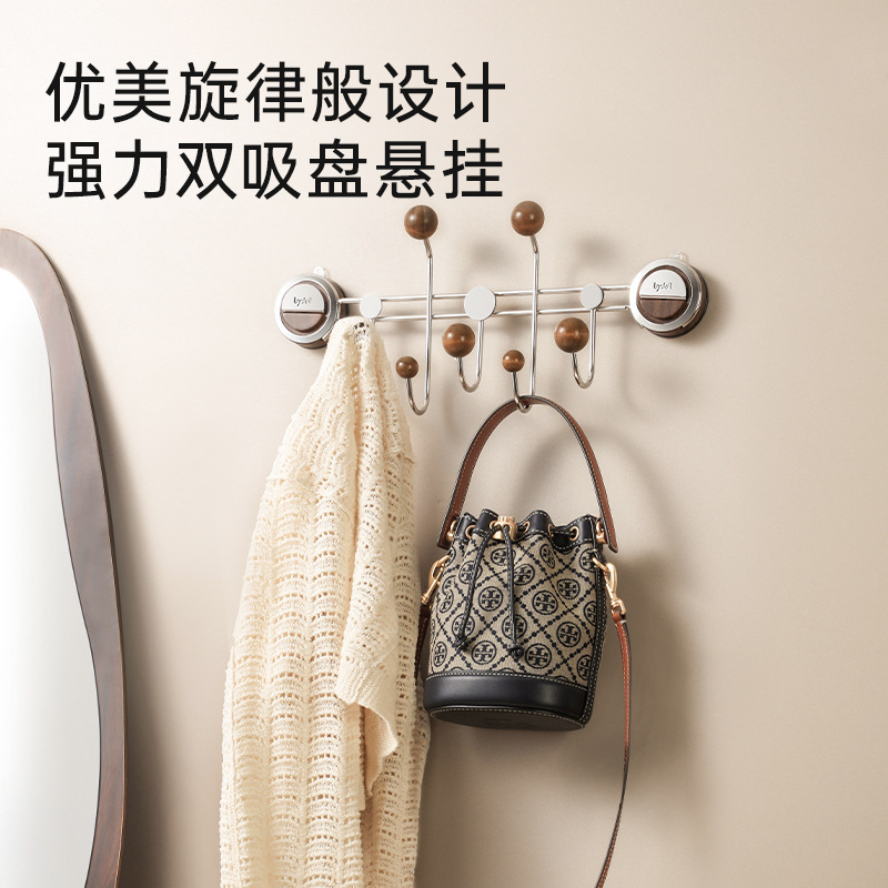 Móc treo cốc hút sau cửa, không đục lỗ, túi đi học chịu lực mạnh, để đồ trong nhà, móc treo tường, móc treo phòng ngủ