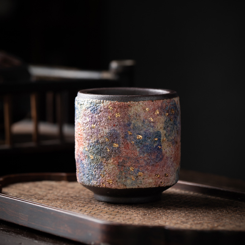 Chén trà của chủ sở hữu mỏ đá củi, chén trà, chén trà, chén trà, chén trà đặc biệt cá nhân, quà tặng đồ trà sáng tạo bằng gốm thô