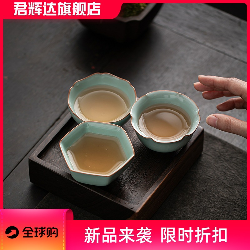 Cốc trà sứ Ruhu Lò gốm sứ lớn cốc chủ sở hữu cốc trà đơn cá nhân có thể được mở và giữ