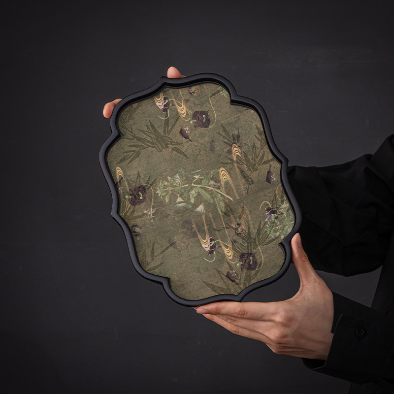 Đế lót tách trà nhanh khô thấm nước đế đựng trà mới phong cách Trung Quốc nhẹ nhàng sang trọng phụ kiện trà đạo gốm sứ đế cách nhiệt