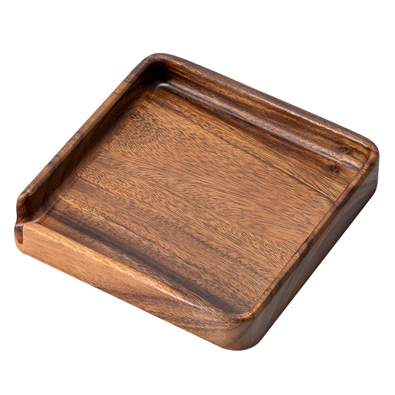 Khay tách trà Gỗ Óc Chó, bánh trà to và nhỏ, Khay trà đánh thức, Khay trà đánh giá cao khay trà, Khay trà gỗ nguyên khối gia dụng, phụ kiện Bộ trà