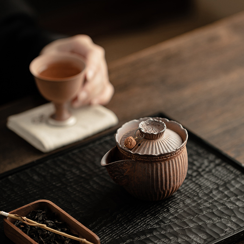 Bình đá cổ bình đựng trà thủ công cổ điển dụng cụ trà Kung Fu Trung Quốc gia dụng bình đơn gốm sứ dung tích lớn