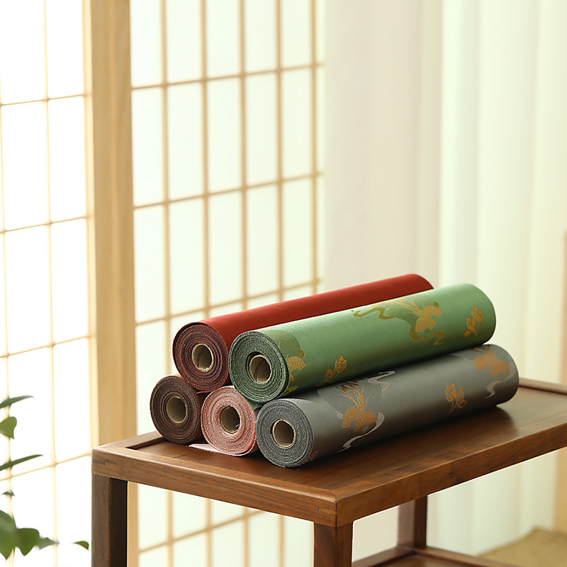 Nhà sản xuất bán buôn sợi Xiangyun Chất liệu cũ Thảm trà cao cấp cao cấp Trung Quốc cổ điển Hai Lớp Lót Nồi hai mặt lót bàn