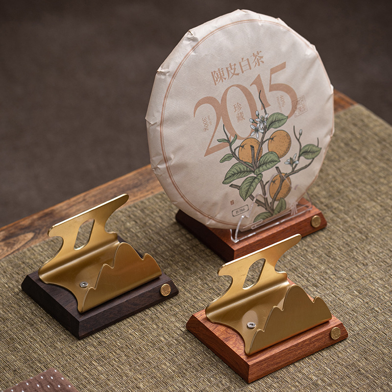 Giá trà Pu'er Giá trà gỗ đàn hương đen Giá trà Giá đỡ bánh trà Giá đỡ bánh trà Giá trưng bày giá trà Phụ kiện bộ trà