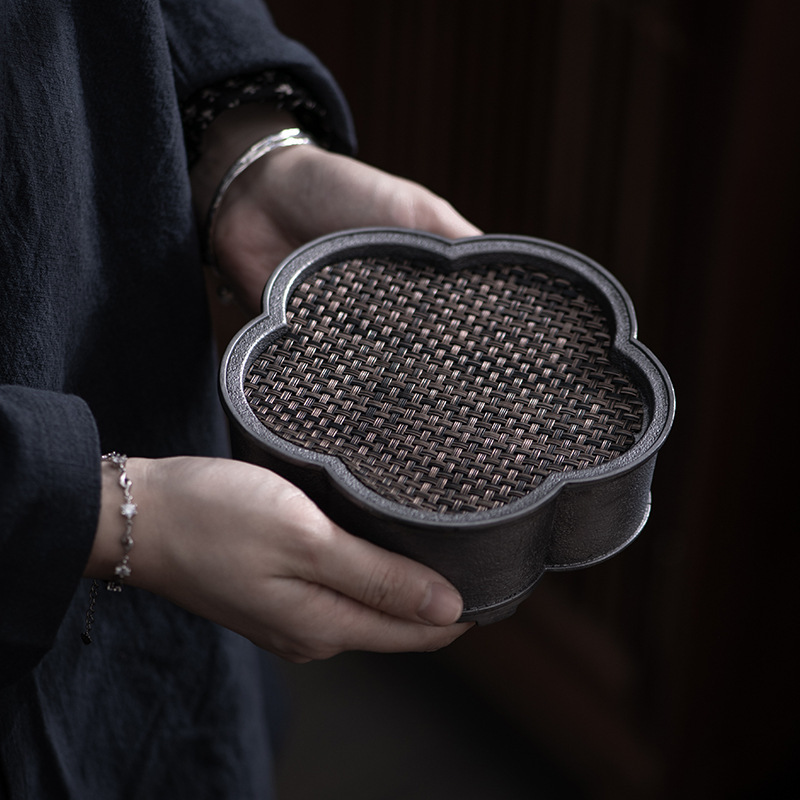 Ấm cổ kính, ấm cổ kính, bộ trà kung fu kiểu Nhật cổ điển, khay trà pha khô, khay đựng nước, khay đựng trà, khay đựng nước