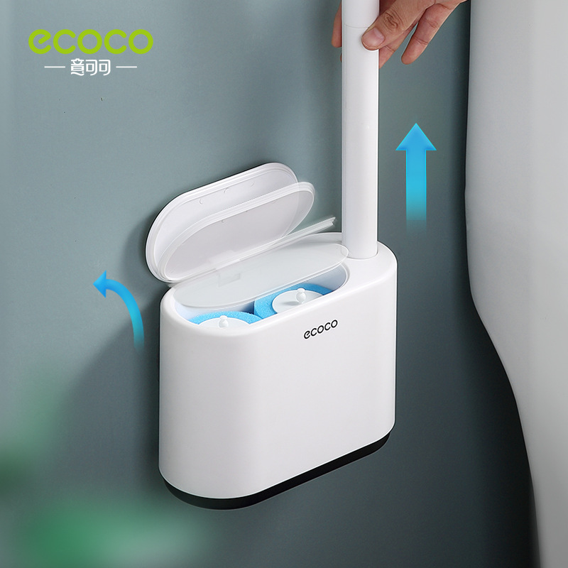 Bàn chải nhà vệ sinh dùng một lần kiểu treo tường nhà vệ sinh gia đình không góc chết bàn chải vệ sinh nhà vệ sinh 2023 thần thánh mẫu mới