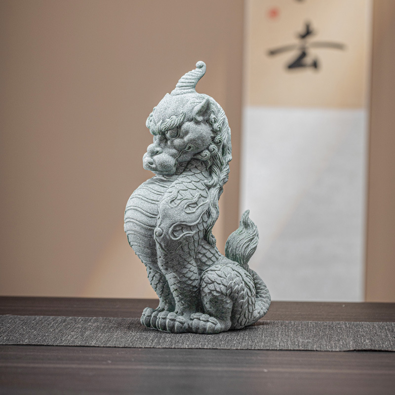 Đồ trang trí phong cách chế tác thú Thụy Sĩ sa thạch xanh, đồ trang trí nhà cửa, nhà phố, đồ trang trí cỡ lớn, mặt bàn phòng khách, đồ chơi trà thú cưng sáng tạo