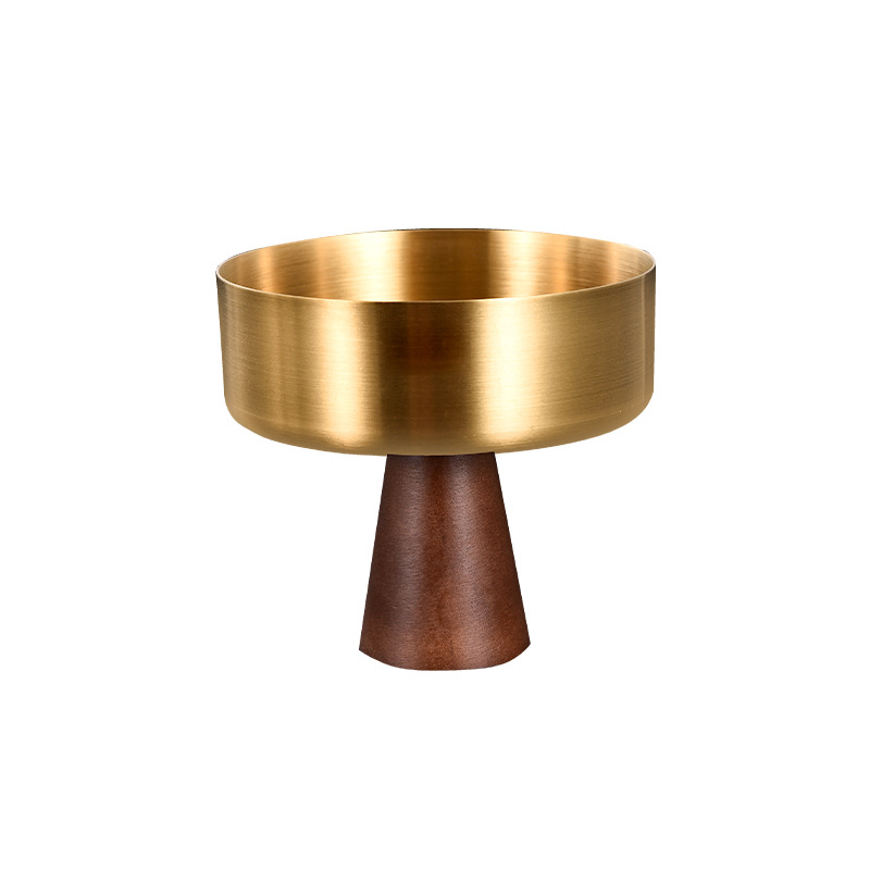 Ly kem inox 304 chân gỗ cao, cốc đựng bánh pudding PBCP19