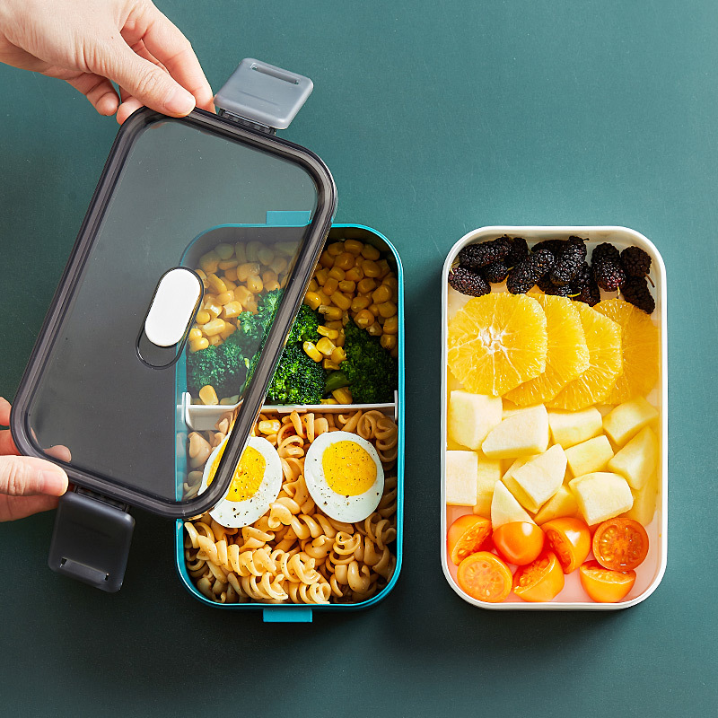 Hộp cơm trưa dân văn phòng sinh viên có thể hâm nóng bằng lò vi sóng