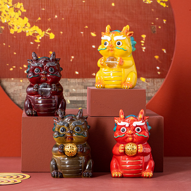 Đồ trang trí thú cưng trà đổi màu sáng tạo Đồ trang trí trà nhựa thay đổi nhiệt độ