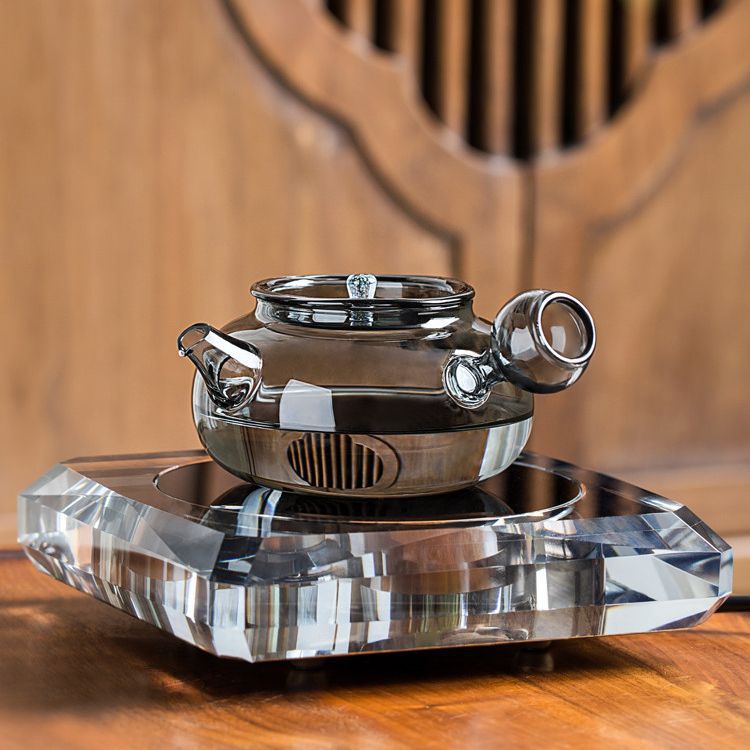 Bán buôn Ấm đun trà thủy tinh Ấm đun nước gia dụng chịu nhiệt cao Ấm đun nước cần thiết bếp gốm pha lê Ming Fengxiang Bộ trà