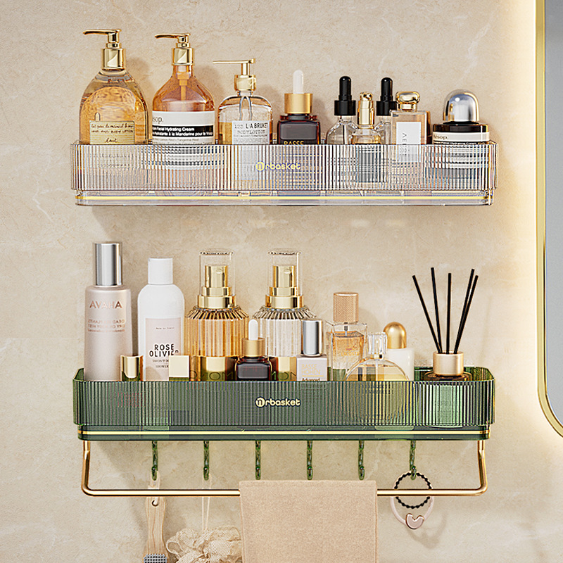Kệ để đồ phòng tắm, kệ treo tường không đục lỗ nhẹ sang trọng, kệ đựng mỹ phẩm trên tường Bàn giặt