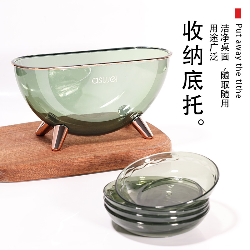 Đĩa nhổ xương, đĩa nhựa sáng tạo gia dụng kiểu Nhật, đĩa xương, đĩa nhỏ, đĩa Kẹo Trái Cây